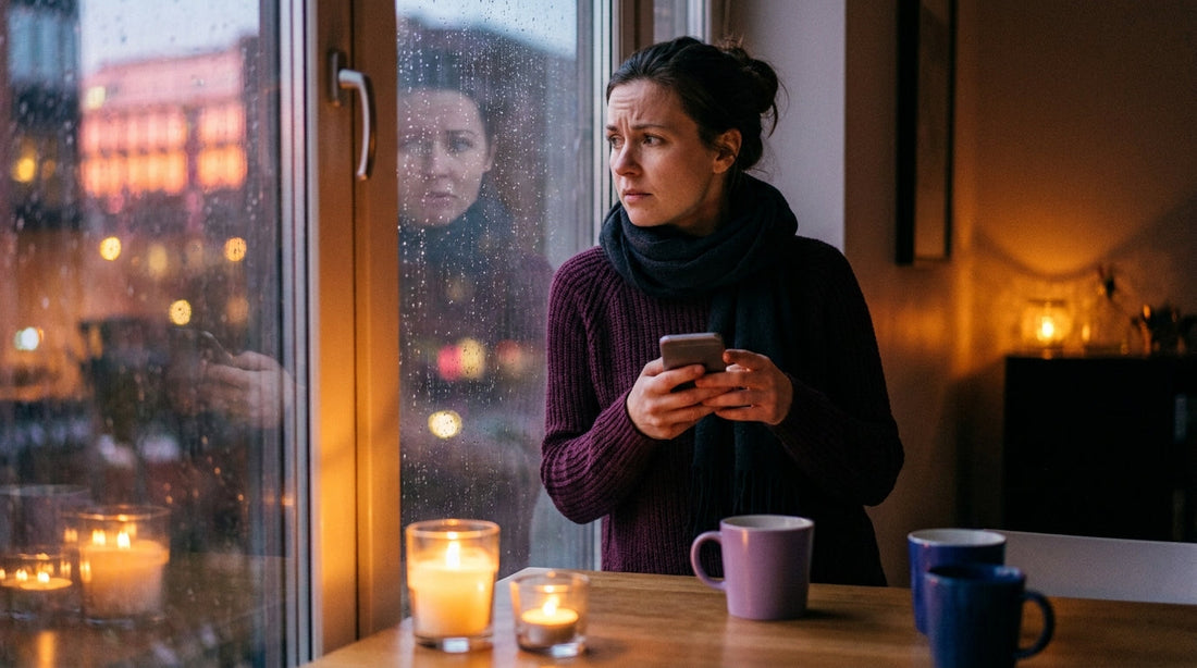 Woman looking thoughtfully out a window — anxious attachment in a relationship