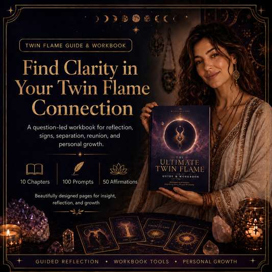 The Ultimate Twin Flame Guide & Workbook | Signs, Separation, Reunion, Runner & Chaser, Soulmate vs Twin Flame | Digital PDF