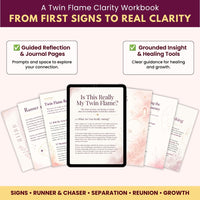 The Ultimate Twin Flame Guide & Workbook | Signs, Separation, Reunion, Runner & Chaser, Soulmate vs Twin Flame | Digital PDF