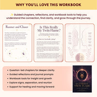 The Ultimate Twin Flame Guide & Workbook | Signs, Separation, Reunion, Runner & Chaser, Soulmate vs Twin Flame | Digital PDF