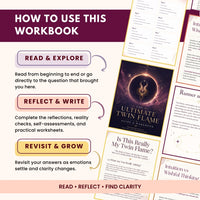 The Ultimate Twin Flame Guide & Workbook | Signs, Separation, Reunion, Runner & Chaser, Soulmate vs Twin Flame | Digital PDF