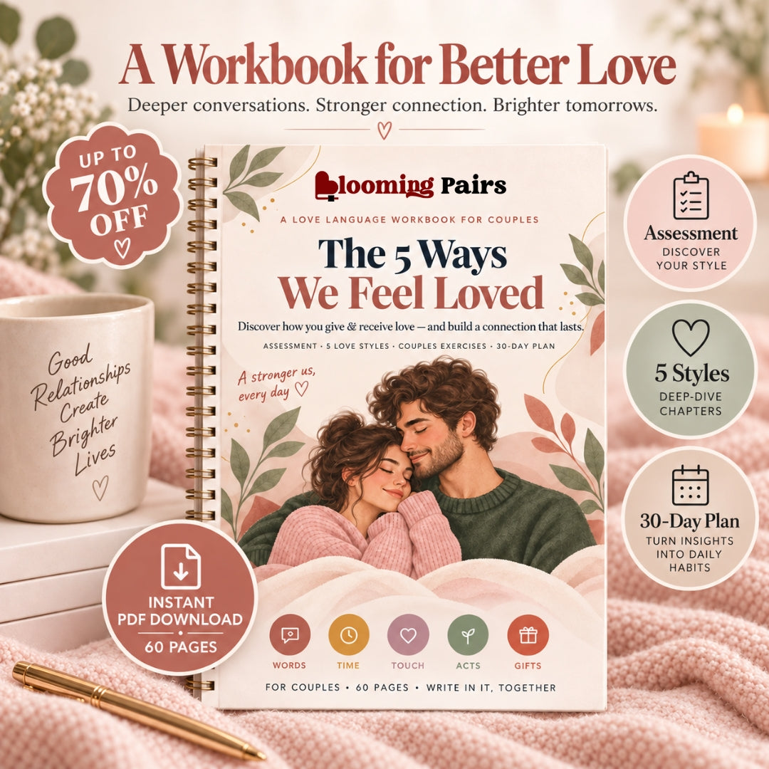 The 5 Ways We Feel Loved — Love Language Workbook for Couples | Assessment, 5 Love Styles & 30-Day Plan | Printable PDF
