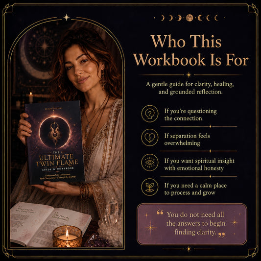 The Ultimate Twin Flame Guide & Workbook | Signs, Separation, Reunion, Runner & Chaser, Soulmate vs Twin Flame | Digital PDF