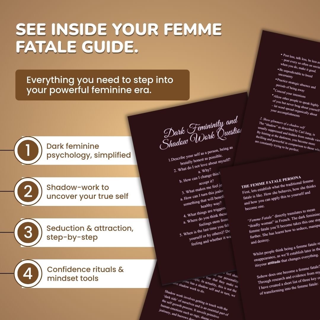 Becoming A Powerful Femme Fatele: The Ultimate Dark Feminine Guide to Confidence, Control & Respect