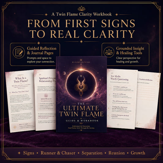 The Ultimate Twin Flame Guide & Workbook | Signs, Separation, Reunion, Runner & Chaser, Soulmate vs Twin Flame | Digital PDF