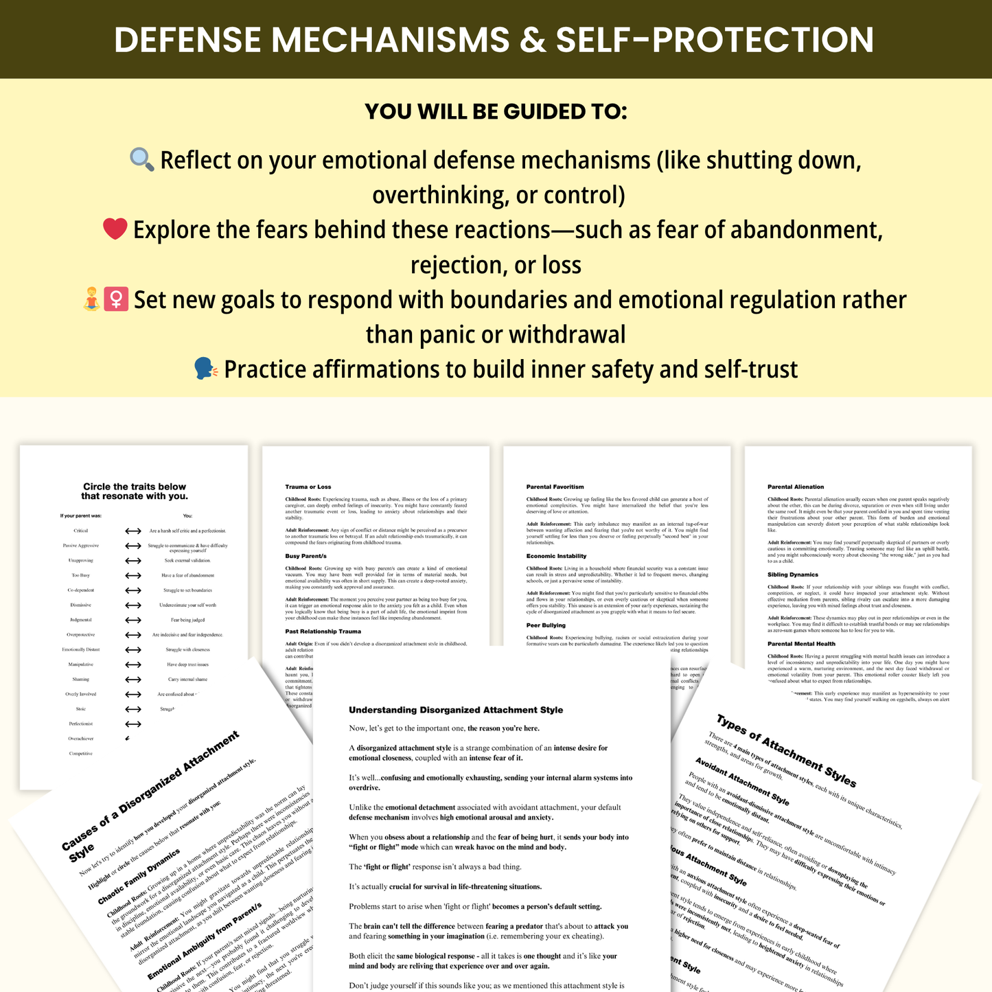 How to Heal a Disorganized Attachment Style – A Transformational Shadow Work Journal