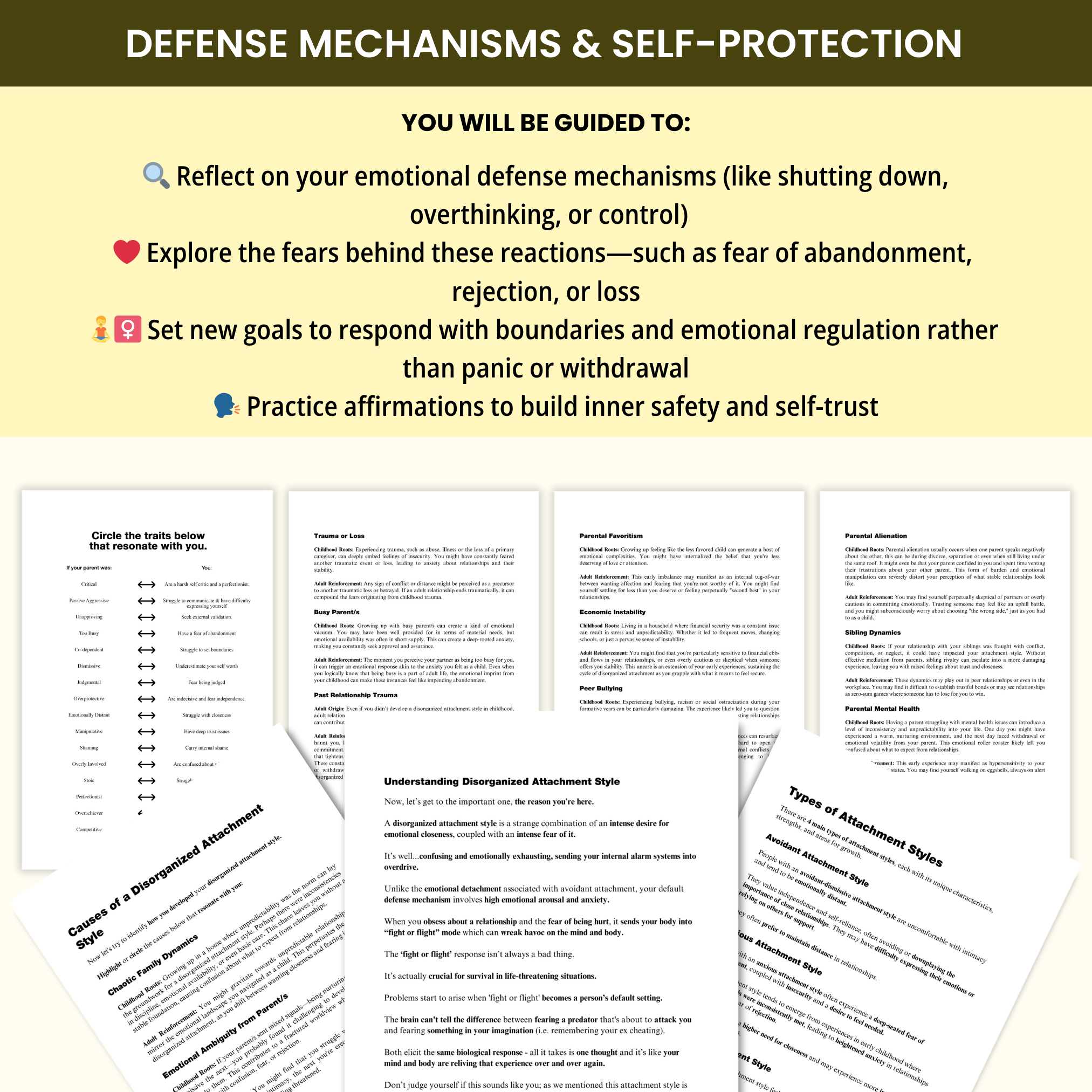 How to Heal a Disorganized Attachment Style – A Transformational Shadow Work Journal