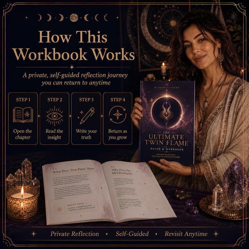 The Ultimate Twin Flame Guide & Workbook | Signs, Separation, Reunion, Runner & Chaser, Soulmate vs Twin Flame | Digital PDF