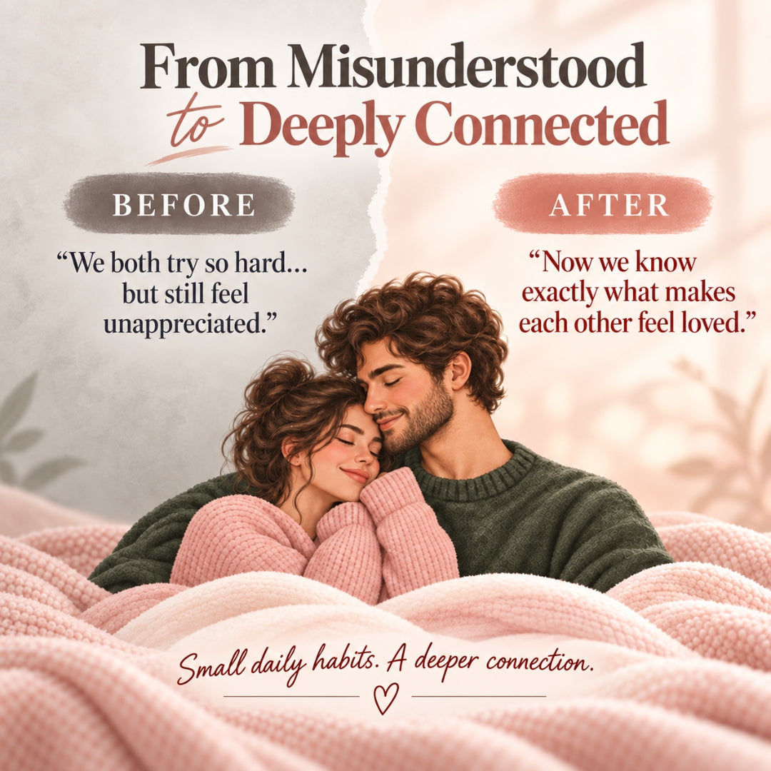 The 5 Ways We Feel Loved — Love Language Workbook for Couples | Assessment, 5 Love Styles & 30-Day Plan | Printable PDF