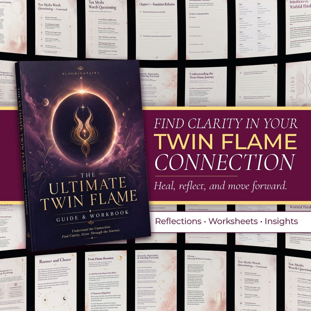 The Ultimate Twin Flame Guide & Workbook | Signs, Separation, Reunion, Runner & Chaser, Soulmate vs Twin Flame | Digital PDF