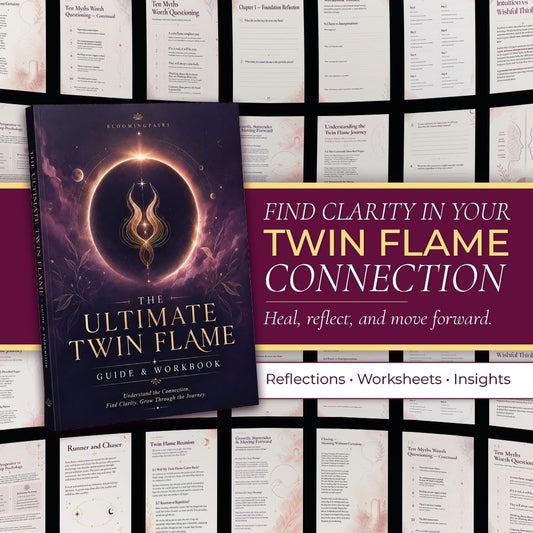 The Ultimate Twin Flame Guide & Workbook | Signs, Separation, Reunion, Runner & Chaser, Soulmate vs Twin Flame | Digital PDF