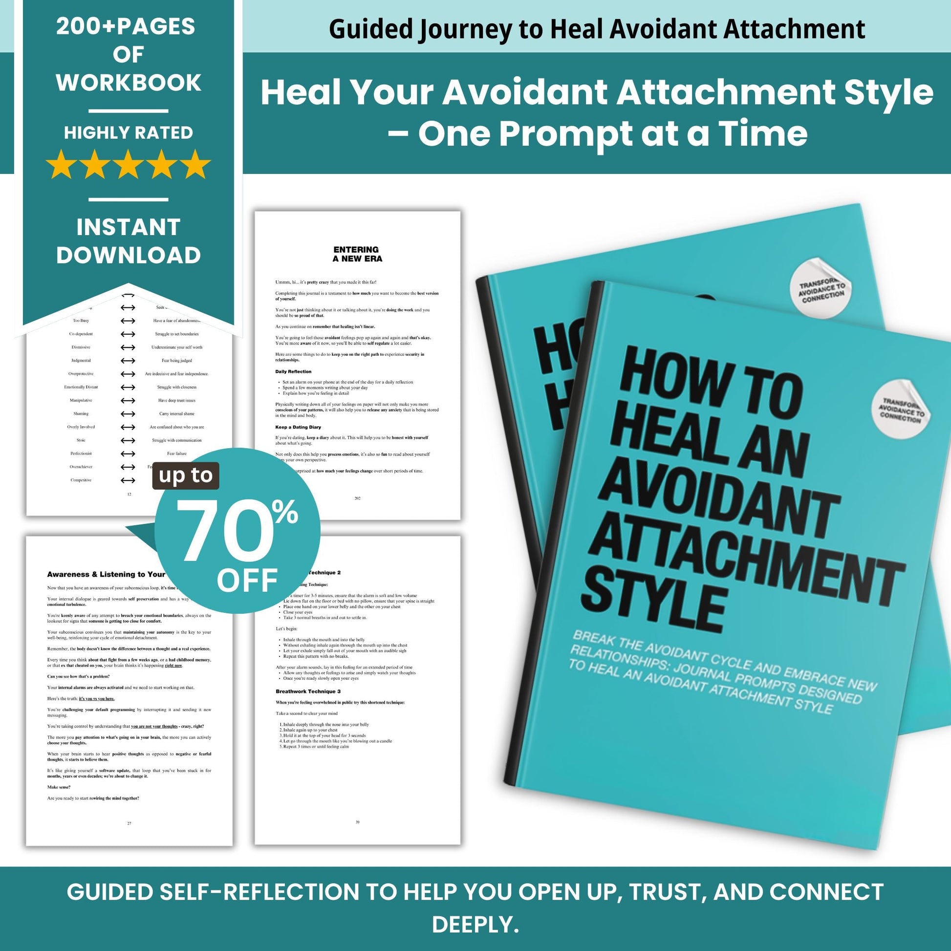 How to Heal an Avoidant Attachment Style – A Transformational Self-Healing Journal